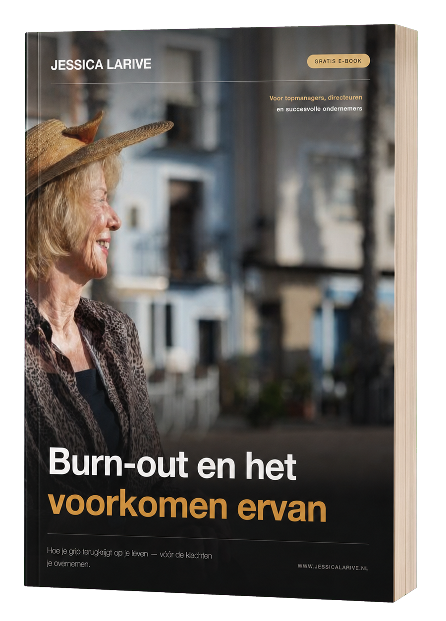 Boekmock-up van Burn-out en het voorkomen ervan