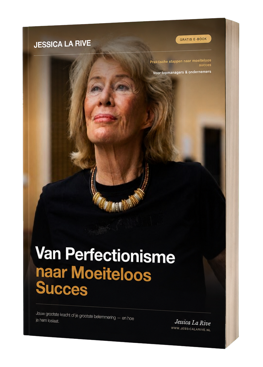 Boekmock-up van Van perfectionisme naar moeiteloos succes